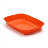 Туалет для кошек, 33.5&times;25&times;6 см, округлый, без сетки, пластик