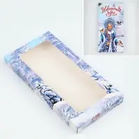 Коробка для шоколада «Новогодних чудес», с окном, 17 х 8.5 х 1.5 см