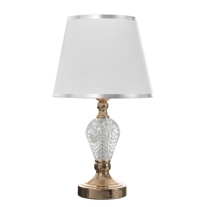 Настольная лампа Настольная лампа "Инес" Е27 40Вт хром 25х25х43 см RISALUX