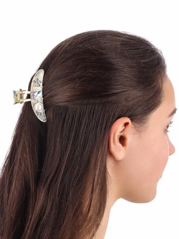 Крабик для волос &laquo;Либерти галант&raquo;, дуга, 6 см, золотистый