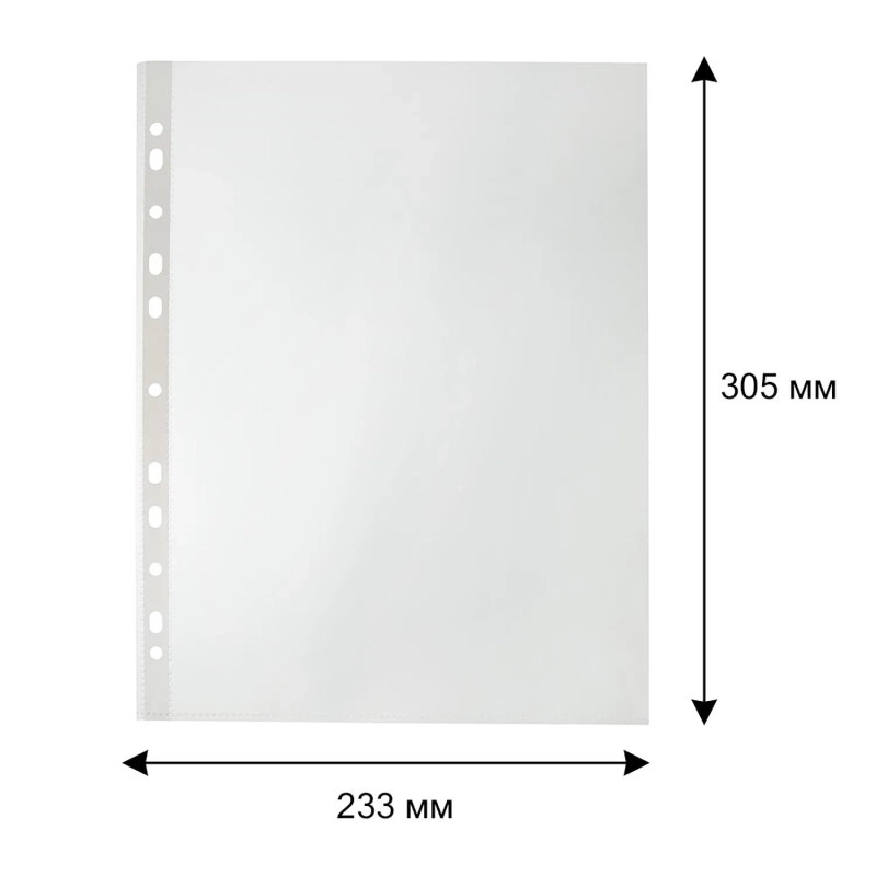 Файл-вкладыш А4 50 мкм Элементари, с перф. 100шт/уп