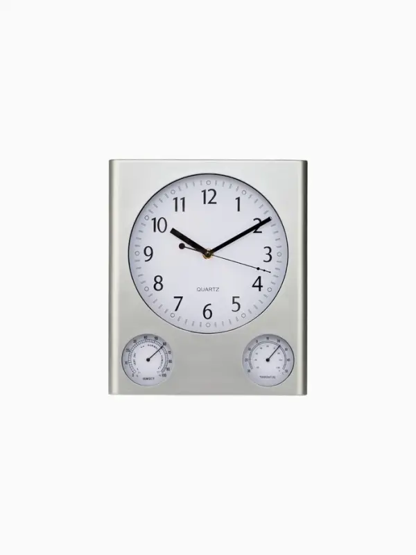 Часы настенные классические &laquo;Верность&raquo;, плавный ход, термометр, гигрометр, 29.5&times;25 см, d=20 см, от батарейки 1&times;АА