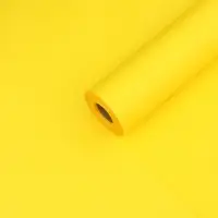 Пленка для цветов, матовая, желтая, 0.57&times;30 м &plusmn;5 %, 65 мкм