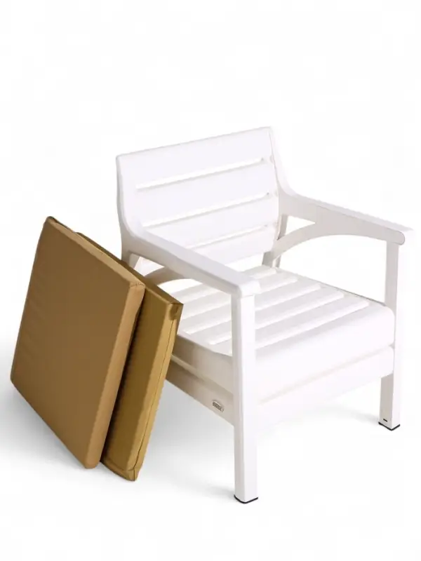 Набор садовой мебели "Евпатория" 4 предмета: 2 кресла, стол, диван 2-х местный, цвет белый