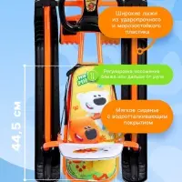 Снегокат &laquo;Тимка спорт 4-1&raquo; Ми-ми-мишки, со спинкой, оранжевый, ТС4-1/ММ2 Nika Kids