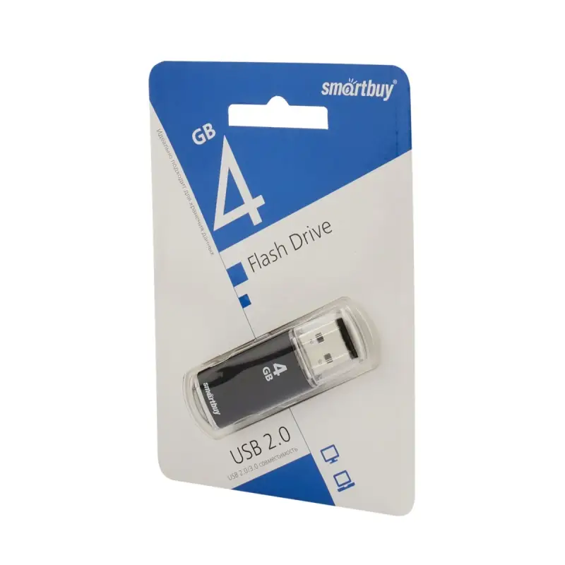 USB накопитель 4 GB Smart Buy V-Cut Black USB накопитель 4 GB Smart Buy V-Cut Black