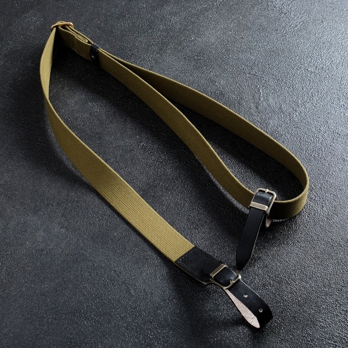 Ремень оружейный, с регулировкой, брезент, хаки Ремень оружейный, с регулировкой, брезент, хаки