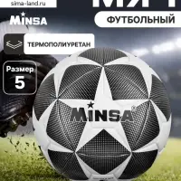 Мяч футбольный MINSA, TPE, машинная сшивка, 12 панелей, р.5