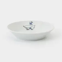 Блюдце Добрушский завод &laquo;Гуси&raquo;, d=14 см, фарфор, рисунок микс, белое