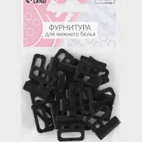 Цепочка для сумки, пластиковая, 31&times;19 мм, 120 см, цвет чёрный
