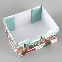 Коробка подарочная, складная 31.2&times;25.6&times;16.1 см &laquo;Яркий Новый год&raquo;