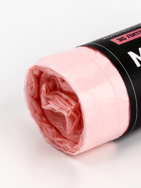 Мешки для мусора в рулоне ароматизированные UpakLand=30 л, ПЕРСИК ПНД, толщ 7 мкм, 20 шт.