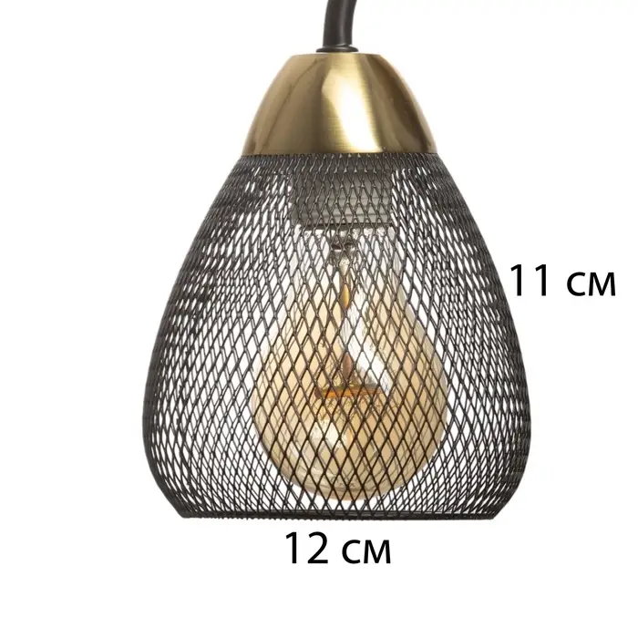 Бра &laquo;Дассе&raquo; 1хЕ27 40 Вт черно-бронзовый 24&times;13&times;14 см