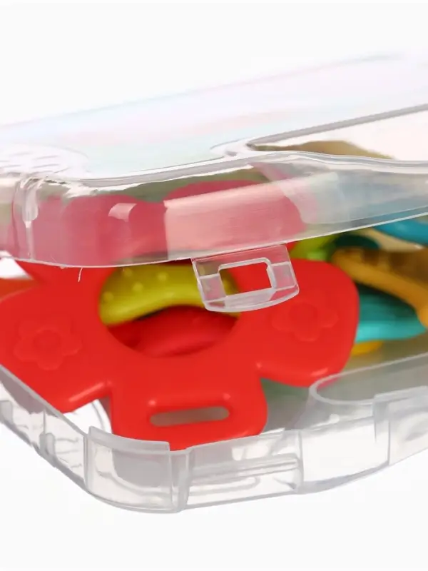 Прорезыватели в контейнере с держателем Крошка Я, набор 11 шт.