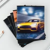 Тетрадь в клетку, 48 л., А5, на скрепке, блок №2 «Машины» МИКС Тетрадь в клетку, 48 л., А5, на скрепке, блок №2 «Машины» МИКС