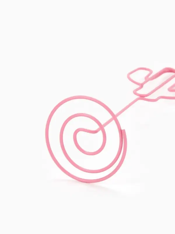 Подставка под ценник, фото «Кактус», с зажимом, 3.5×4×11 см, розовый