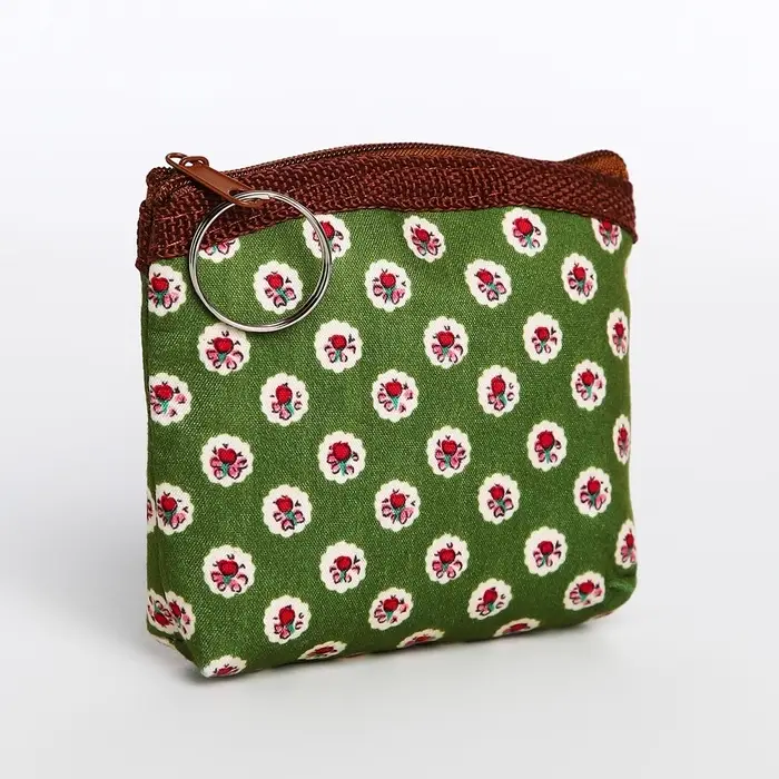 Кошелёк монетница женская на молнии, цвет МИКС