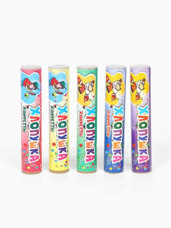 Хлопушка пиротехническая, 14 см, конфетти