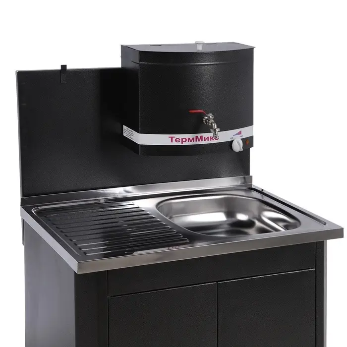 Умывальник &laquo;ТермМикс&raquo; Тандем, с ЭВН, нержавеющая мойка, 1250 Вт, 17 л, цвет серебро