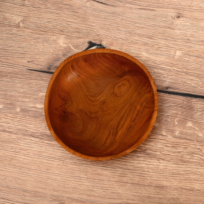 Тарелка 17х15х4 см, тиковое дерево