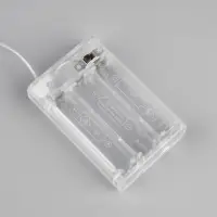Светодиодная лента Luazon Lighting 1 м, IP20, SMD2835, 30 LED/м, 3хАА, 6000К