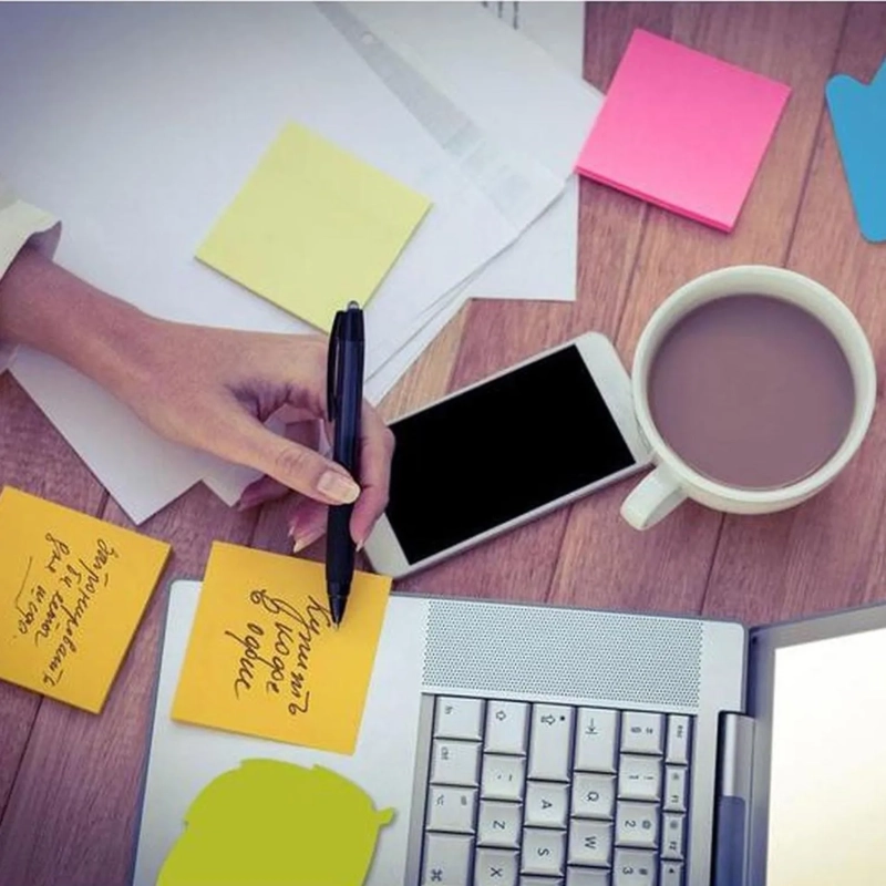 Стикеры куб 76х76, радуга 400 л