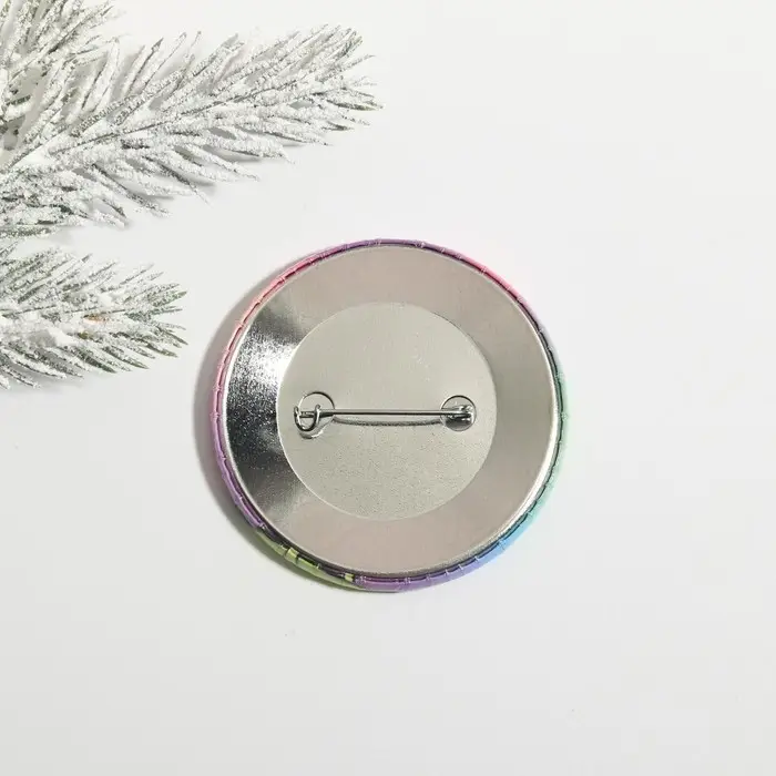 Значок новогодний «Новый год: Авокадо ОМАГАД», d = 5,6 см Значок новогодний «Новый год: Авокадо ОМАГАД», d = 5,6 см