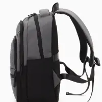 Рюкзак школьный, 2 отделения, 5 карманов, водонепроницаемое дно, 26&times;14&times;39 см, серый