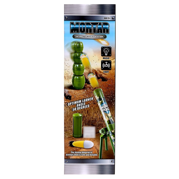 Миномет «Молот», 3 ракеты со световыми и звуковыми эффектами в комплекте