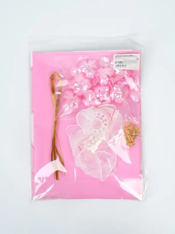 Набор для творчества. Букет из бусин, розовый