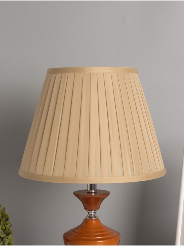 Лампа настольная BayerLux ЭКО Лампа настольная BayerLux ЭКО "Крон" 1х40Вт Е27 коричневый/бежевый 30х30х49см