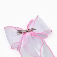 Бант для волос на заколке розовый, Винкс