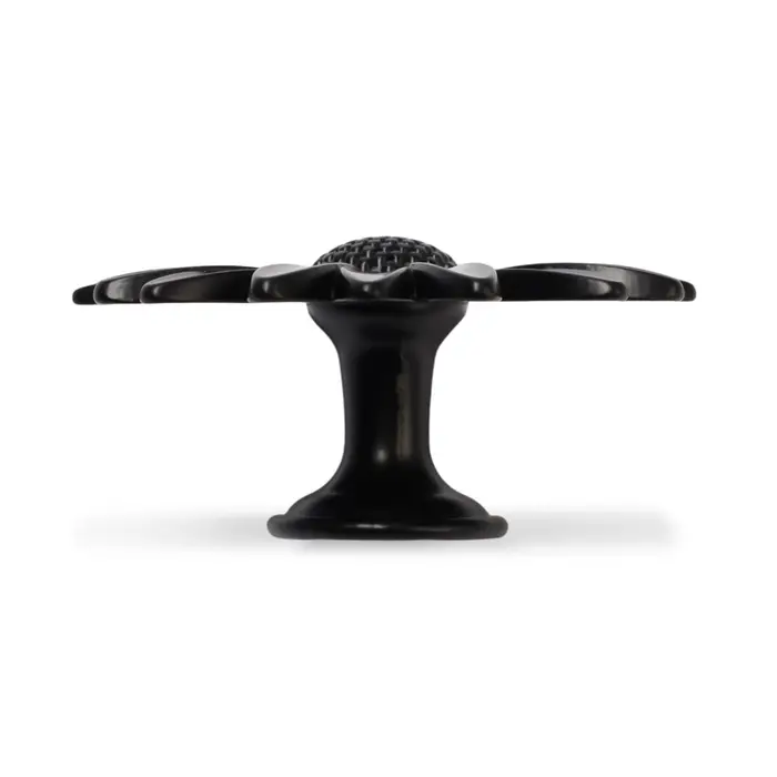 Ручка-кнопка CAPPIO PRO &laquo;Ромашка&raquo; 52&times;52 мм, цвет черный