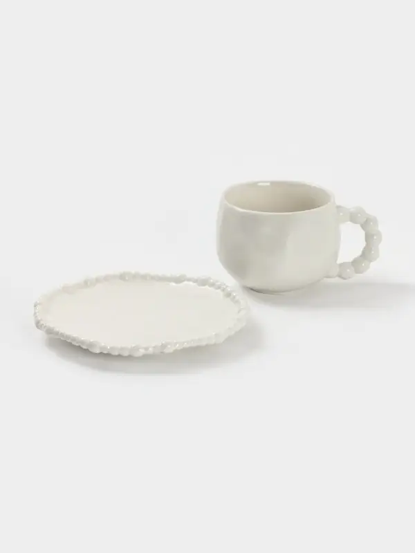 Чайная пара "Облако"  блюдце 18х1,5 см, кружка 12,5х10х7 см