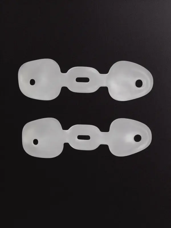 Корректоры - разделители для пальцев ног, на 2 пальца, силиконовые, пара, белые