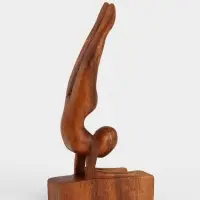 Абстракция &laquo;Гимнастика&raquo;, 11&times;4&times;20 см, дерево суар