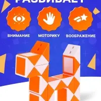 Головоломка &laquo;Змейка&raquo;, цвет оранжевый