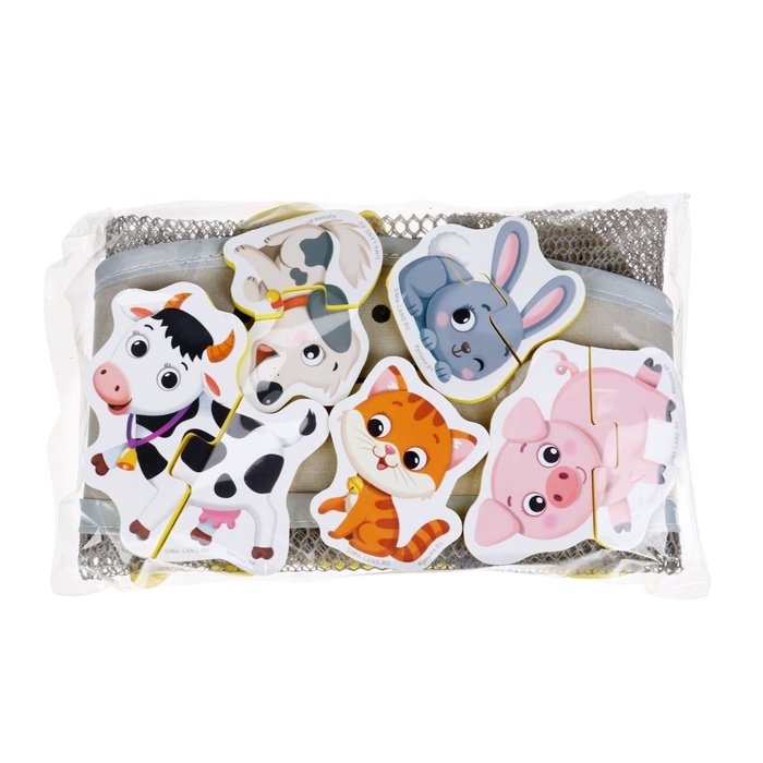 Игрушки для ванны мягкий пазл в сетке Крошка Я Игрушки для ванны мягкий пазл в сетке Крошка Я