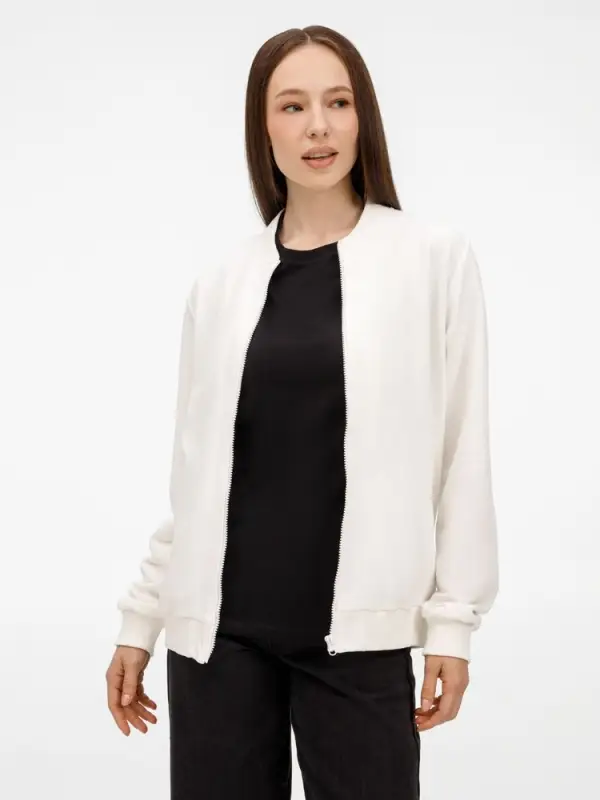 Бомбер унисекс Townie, молочно-белый, размер S