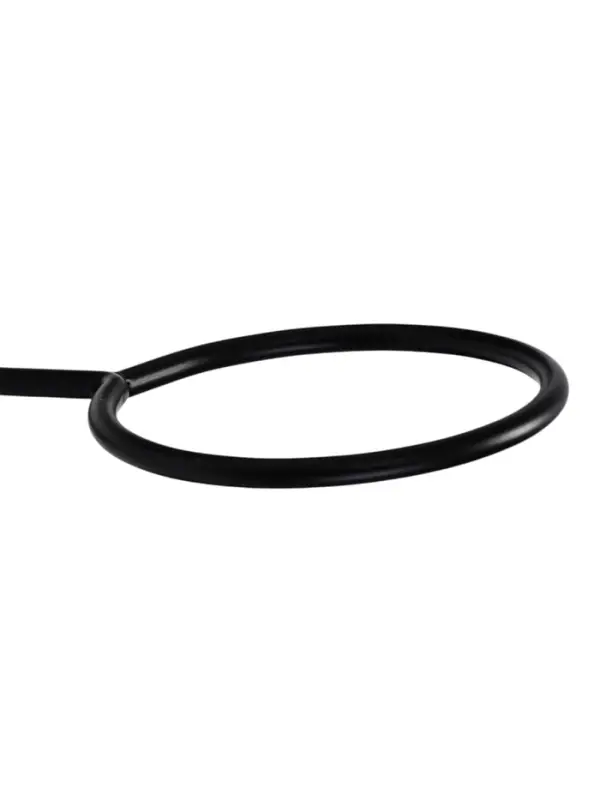 Подвес для кашпо навесной d=10 см, (забор, перила, козырьки) (зацеп 20 мм / 25 мм) черный