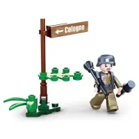 Конструктор Армия ВОВ Sluban &laquo;Танк М3 Стюарт&raquo;, 344 детали