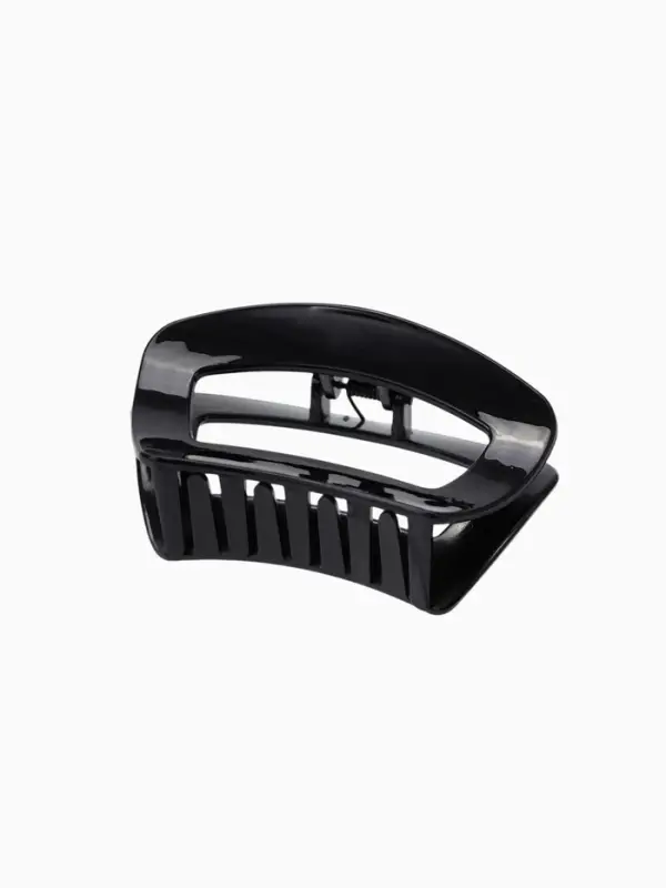 Крабик для волос &laquo;Глянец&raquo;, изгиб классика, 9.5&times;5 см, чёрный