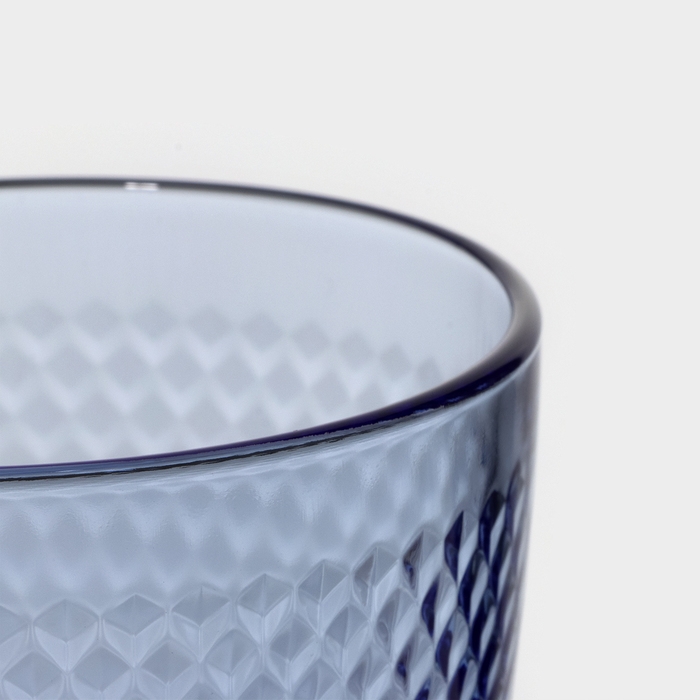 Стакан низкий стеклянный «Концепто Идиль», 250 мл, цвет синий Стакан низкий стеклянный «Концепто Идиль», 250 мл, цвет синий