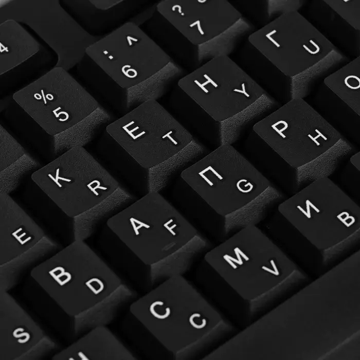 Клавиатура компьютерная Sima-Land SL-01, проводная, мембранная, 104 клавиши, USB, 1.5 м, черная