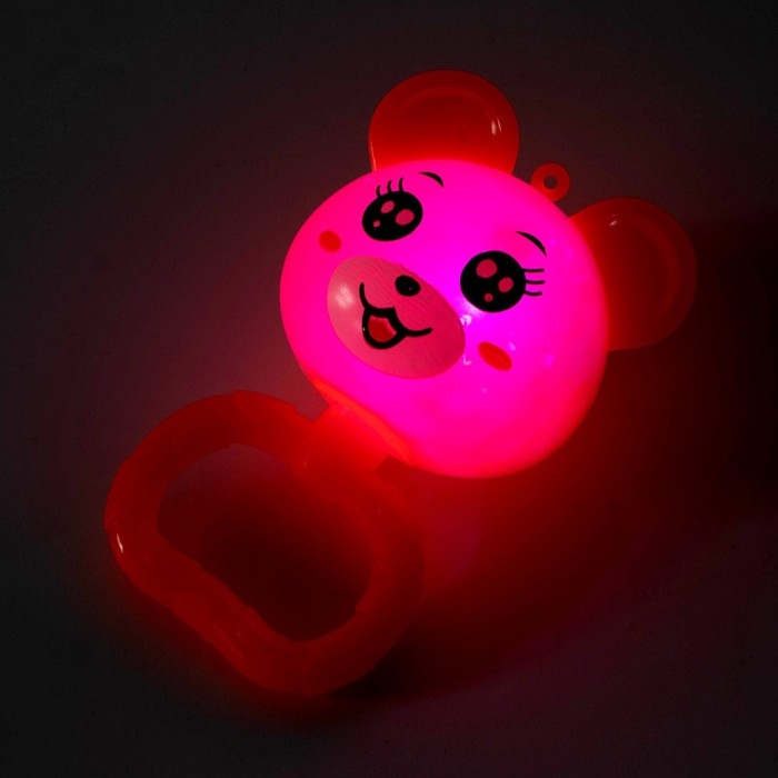 Ёжка «Мишка» световой, цвета МИКС