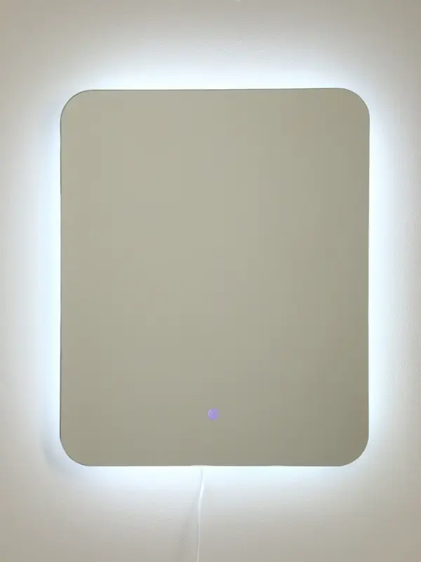 Зеркало интерьерное настенное «Рубин» прямоугольное, с LED-подсветкой, сенсорное, 50х60 см