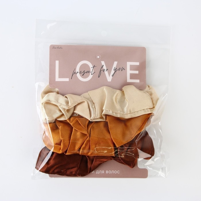 Резинки для волос «Present for you», диам 10 см., 3 шт. Резинки для волос «Present for you», диам 10 см., 3 шт.
