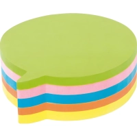 Стикеры фигурные Kores Диалог, блок-5 цветов,250листов (48707)