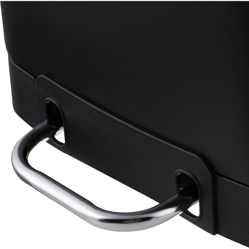 Ведро мусорное с педалью и доводчиком Luscan 6л, черное,прямоуг,металл