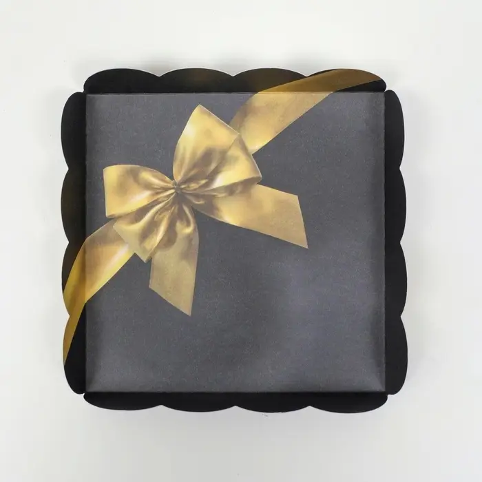 Коробка для печенья, Royal gold, 15×15×3 см